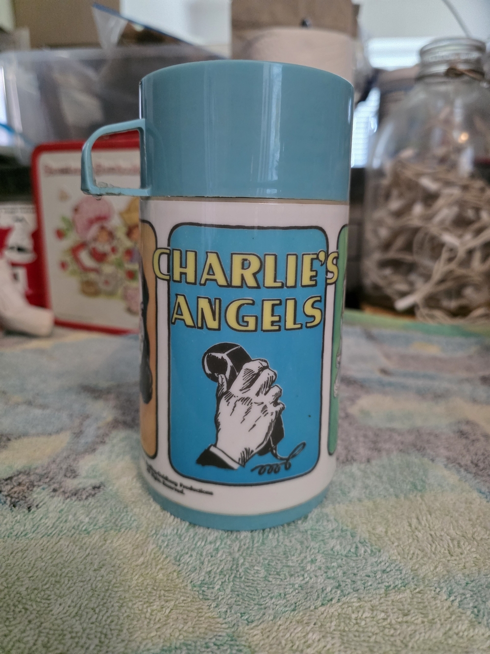 Vintage 1977 Charlie’s Angels Aladdin Thermos Bottle • Kris Sabrina Kelly